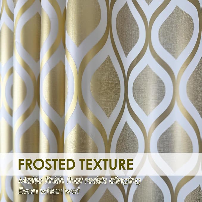Plastic Shower Curtain Liner, Waterproof Printed PEVA Shower Curtain - Image 2