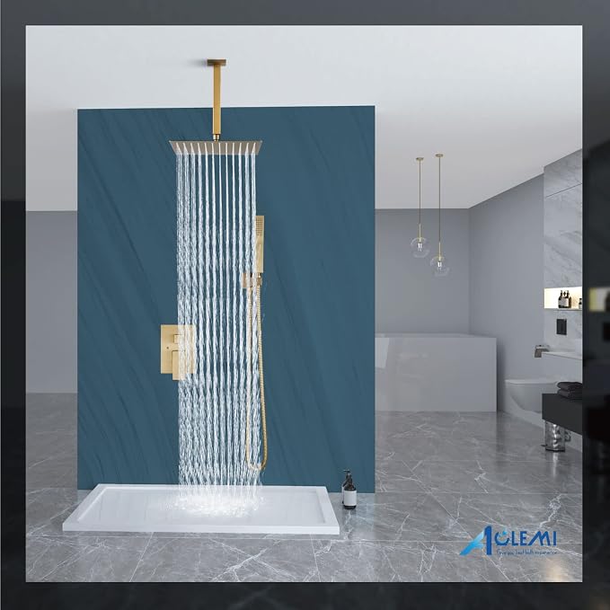 Aolemi Ceiling Mount Shower System Rain Shower Head - Image 8