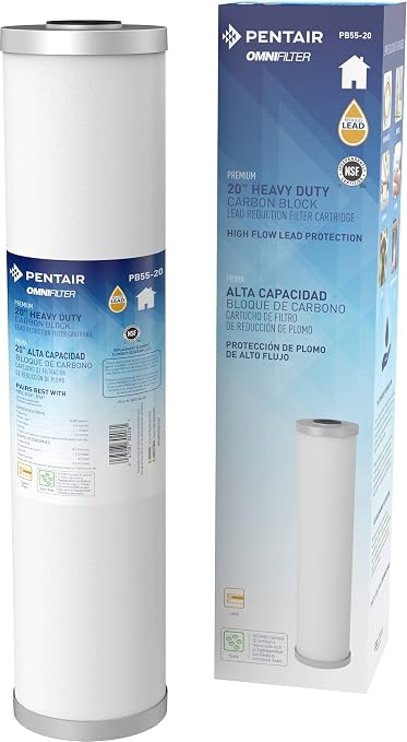 Pentair OMNIFilter PB55-20 Carbon Water Filter, Whole House Premium Heavy Duty by PentairOmniFilter