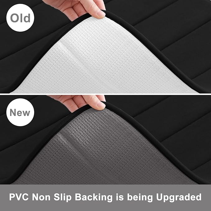 Buganda Memory Foam U-Shaped Contour Toilet Rugs, Non Slip Absorbent, Thick - Image 4
