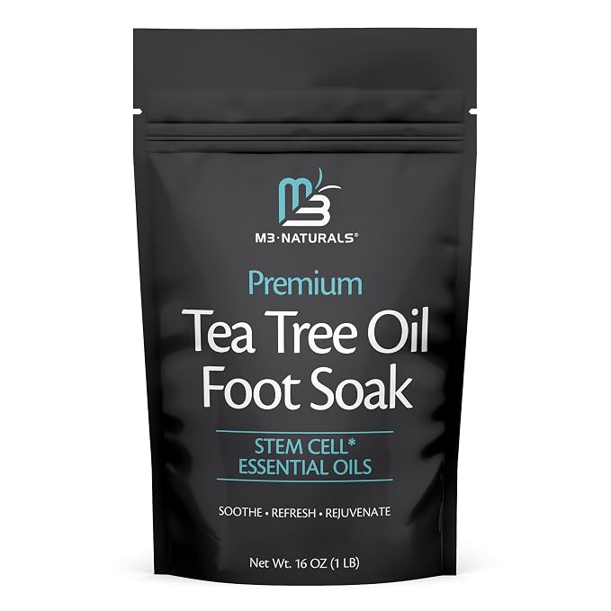 Tea Tree Oil Foot Soak and Epsom Salts by M3Naturals