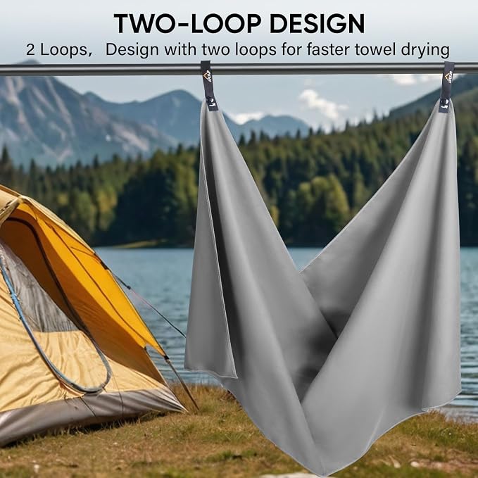 APEXUP Microfiber Travel Towel, Ultra Absorbent Quick Dry Towels, Lightweight - Image 7