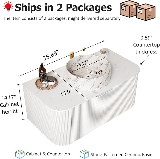 36" Floating Bathroom Vanity - Image 2