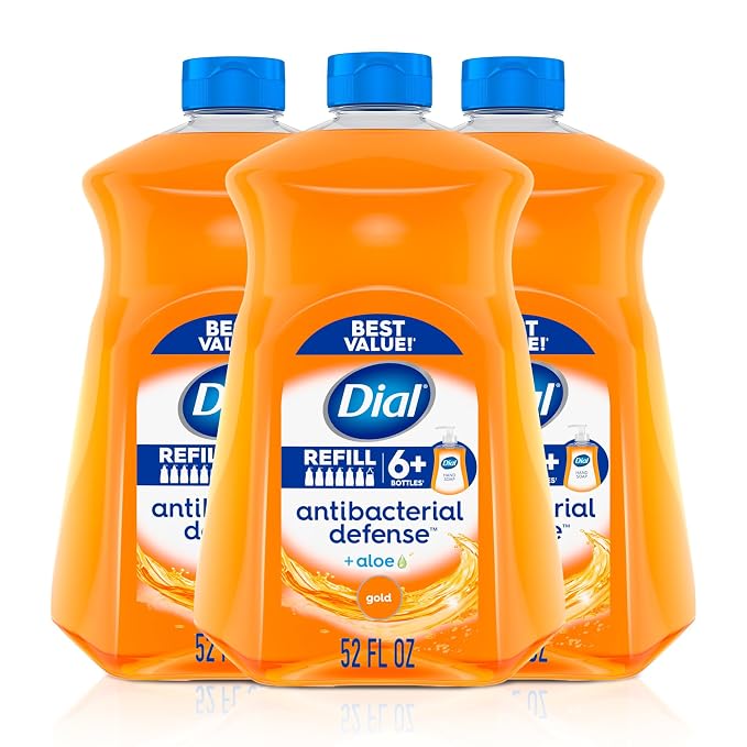 Dial Antibacterial Defense Liquid Hand Soap + Aloe, 52 Fl Oz Hand Soap Refill by DialSoap