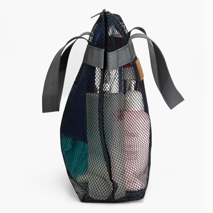 Mesh Shower Caddy Bag Portable Hanging Toiletry and Bath Organizer - Image 7