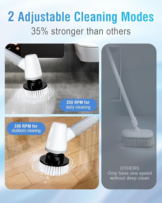 Electric Spin Scrubber Bathroom Scrubber - Image 5