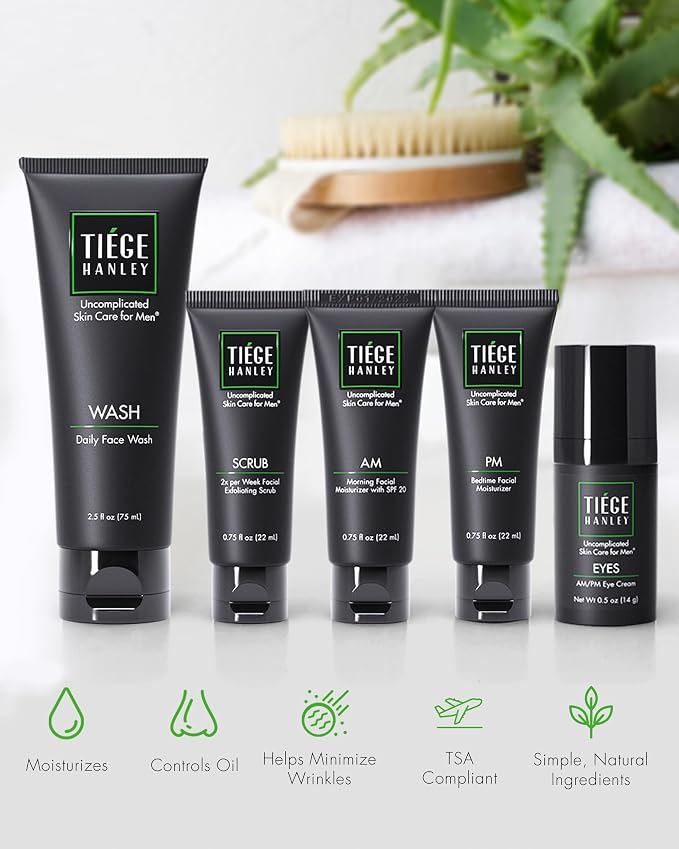 Tiege Hanley Skin Care Set for Men, Advanced Routine, System Level 2, Daily - Image 4