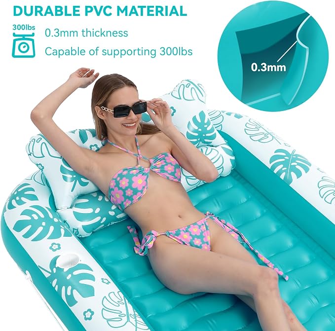 Inflatable Tanning Pool Lounger Float - Image 4