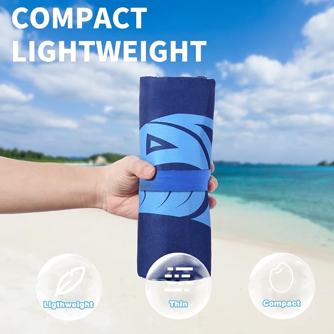 4 Pack Lightweight Thin Beach Towel Oversized 71"x32" Big Extra Large - Image 2