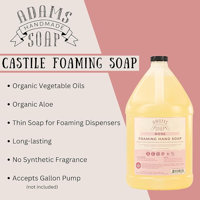 Adams Handmade Soap Liquid Foaming Soap 1 Gal - Image 3