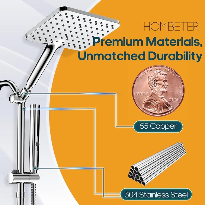 Filtered Shower Head with Handheld Combo High Pressure Shower Head with Filters - Image 2