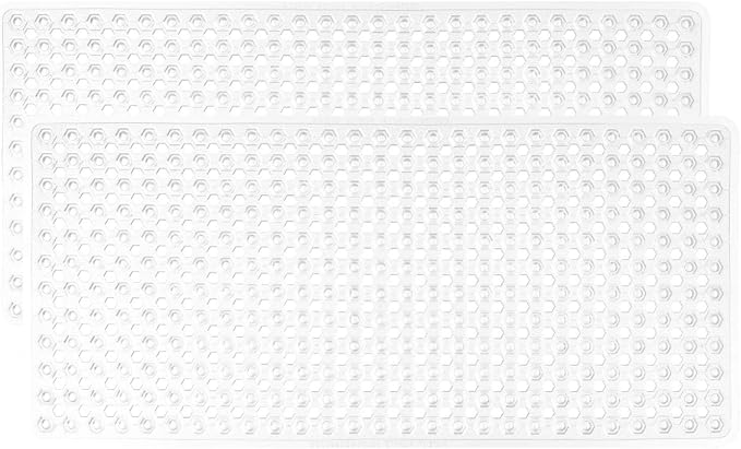 GORILLA GRIP Patented Bath Tub Shower Mat, 2 Pack, Machine Washable Bathtub by GorillaGrip