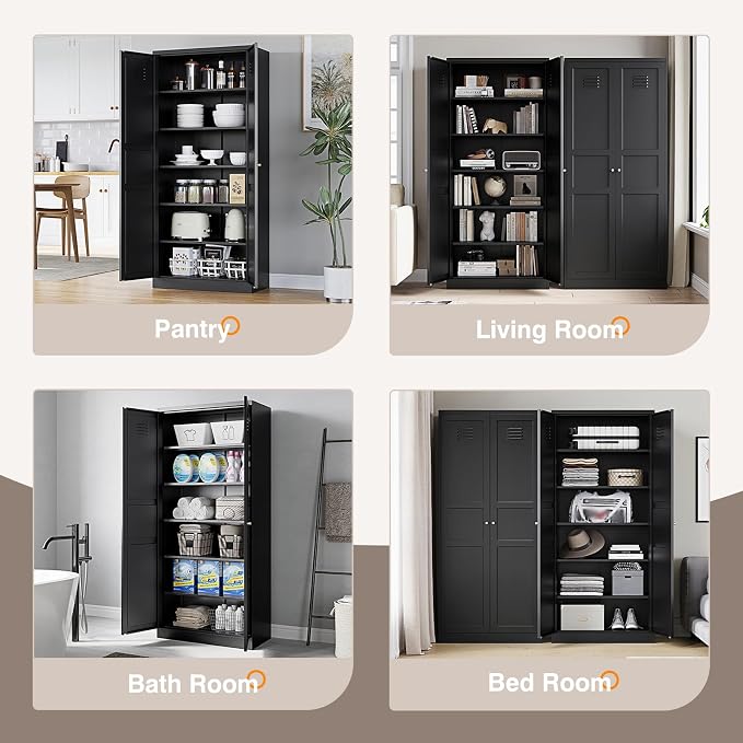 Yizosh Metal Storage Cabinet - Image 5
