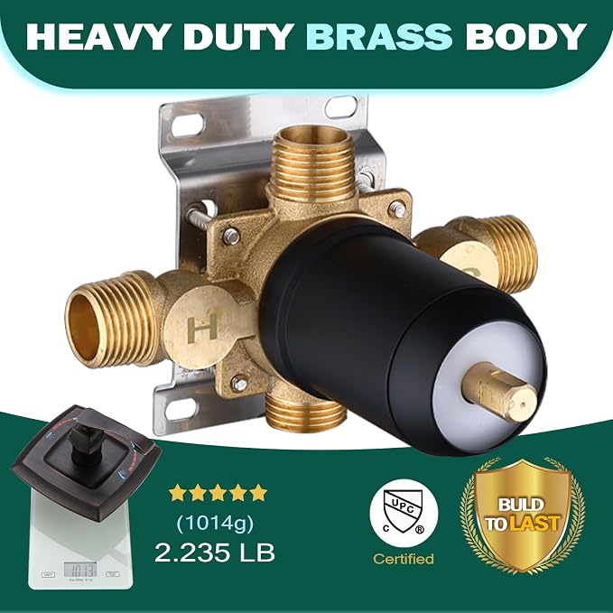 2 Way Shower Diverter Pressure Balance Mixing Valve - Image 4