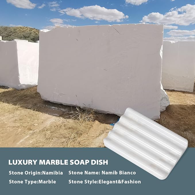 Koville African Natural Marble Soap Dish - Image 4