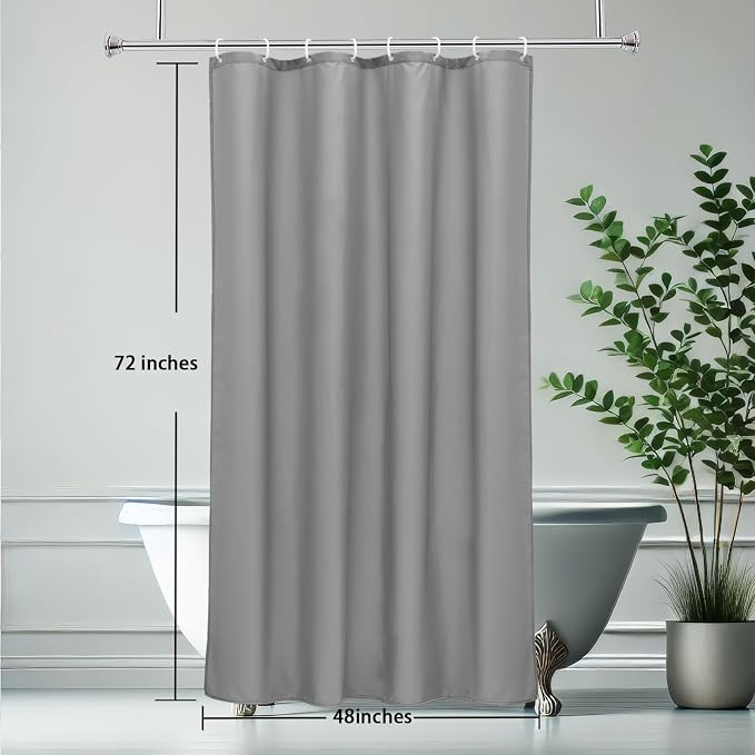 AooHome Fabric 48x72 Inch Small Shower Curtain, Stall Size Bathroom Curtain - Image 8
