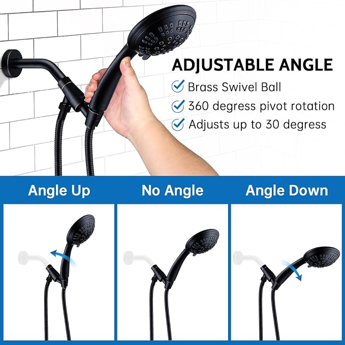 G-Promise High Pressure Shower Head 6 Spray Setting - Image 3