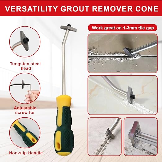 23 Pack Grout Removal Tool Kit, 2 Tile Grout Saws - Image 7
