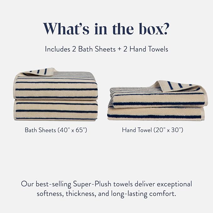 Brooklinen Super-Plush Bath Sheet and Hand Towel Set - Image 2