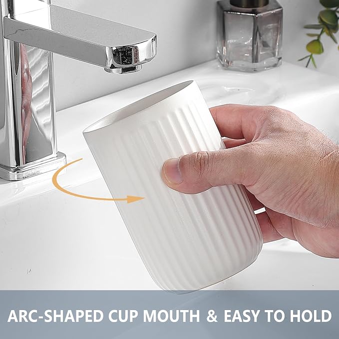 White Toothbrush Holders for Bathrooms - Image 3