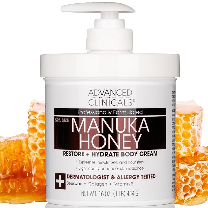 Advanced Clinicals Manuka Honey Body Cream by AdvancedClinicals