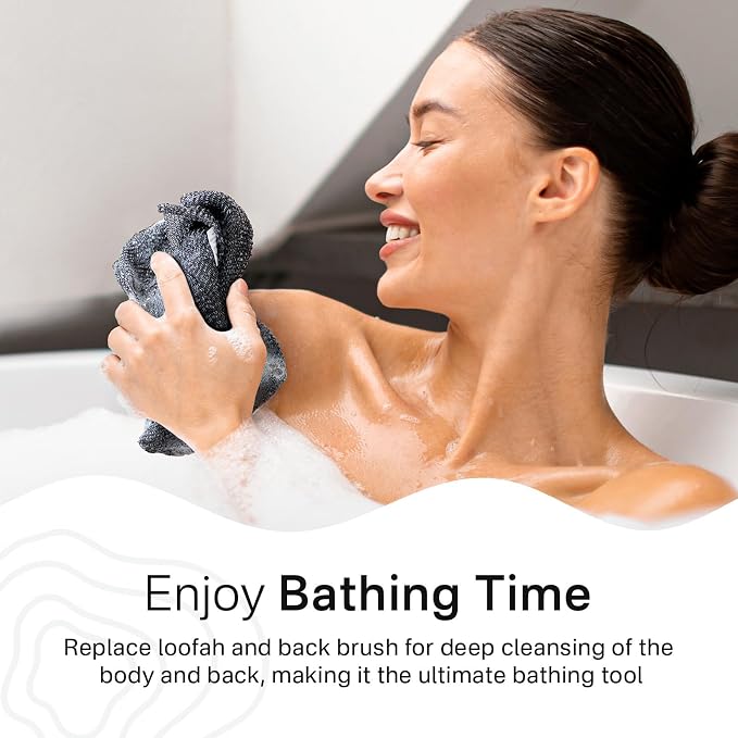 Yiclick Exfoliating Washcloth Towel, Japanese Exfoliating Bath Wash Cloth - Image 3