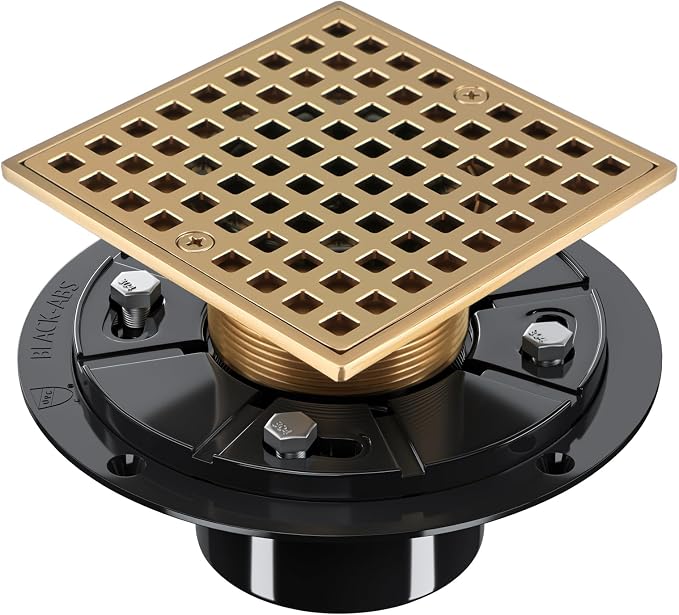 Champagne Bronze Shower Drain 4-1/4 Inch by Uni-Green