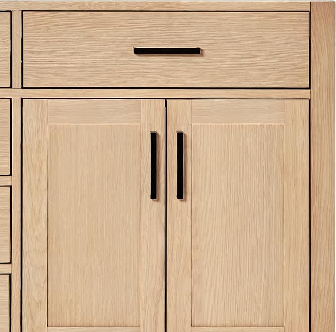 ARIEL Double Bathroom Vanity 72" Inch Oak - Image 8