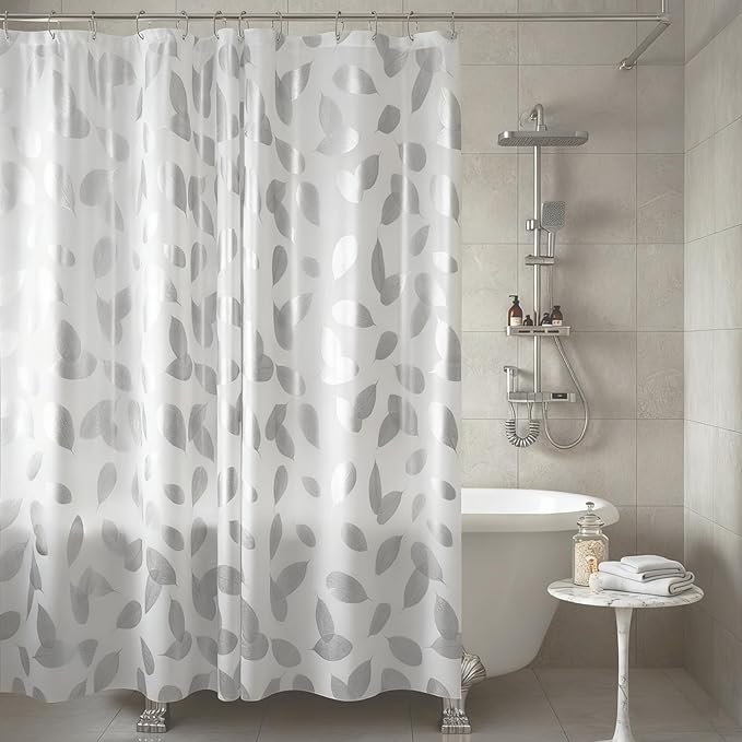 Plastic Shower Curtain Liner, Waterproof Printed PEVA Shower Curtain - Image 2