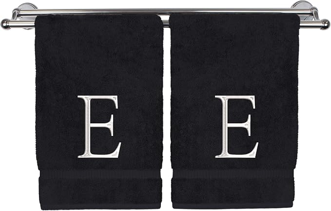 Monogrammed Hand Towel, Personalized Initial Gift, Extra Absorbent 100% Turkish by BareCotton