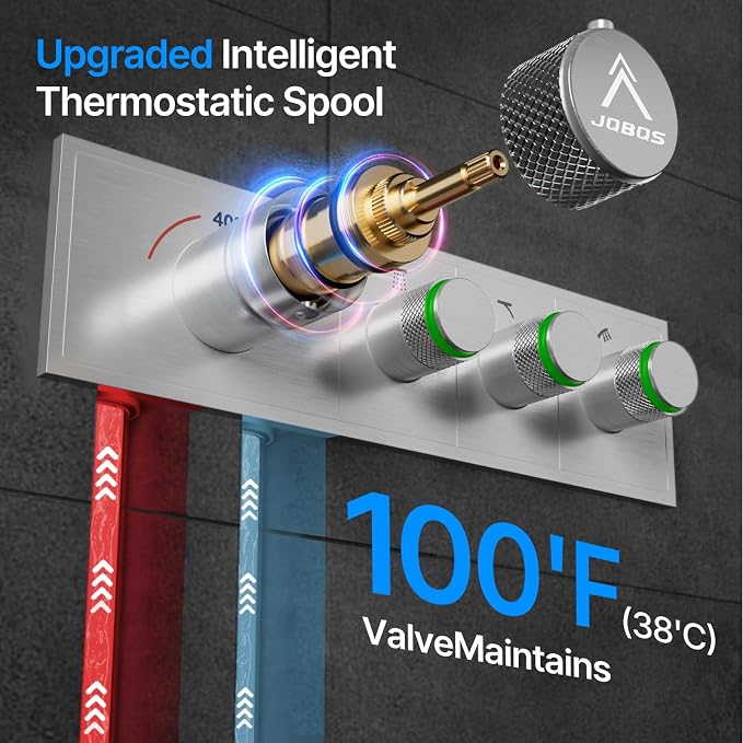 Shower System Brass Thermostatic Shower Faucet Set - Image 5