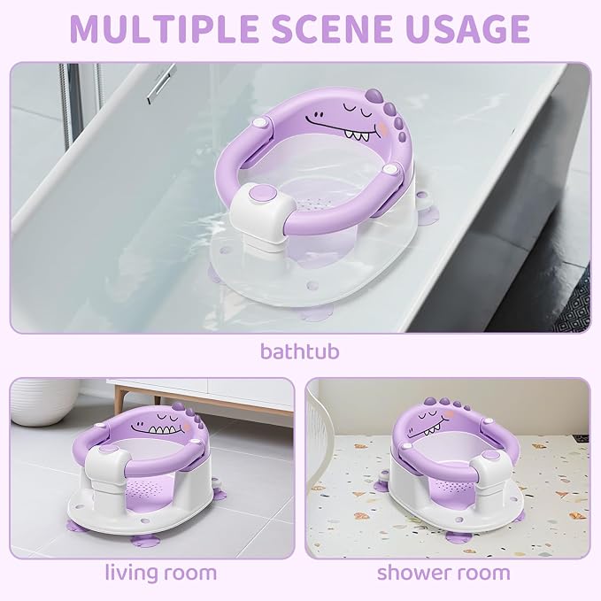 TPN Baby Bath Seat for Babies 6 Months & Up, Non-Slip Toddler Bath Seat - Image 6