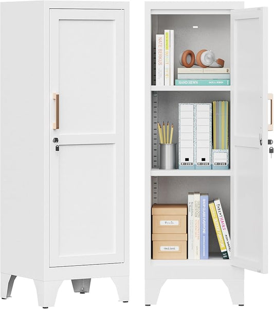 46" Tall Metal Pantry Cabinet, Kitchen Pantry Storage Cabinets by Kooyon