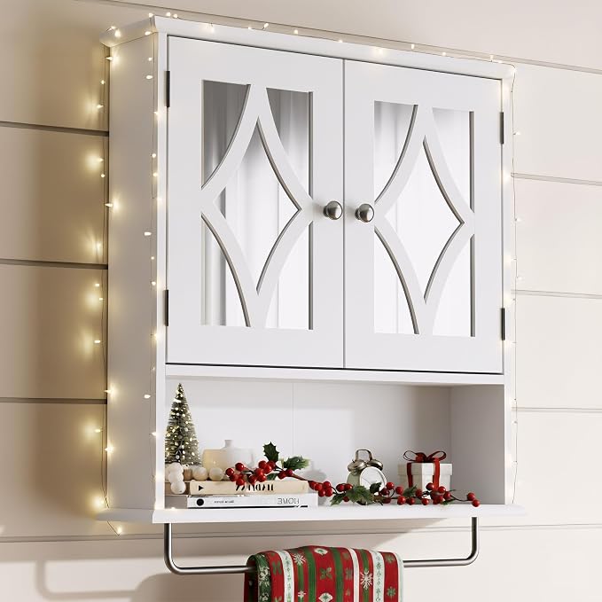RoyalCraft Bathroom Medicine Cabinet Wall Mounted, Over The Toilet Storage by Bringyoubetterlife