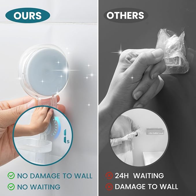 TAILI Double Layer Soap Dish Holder Suction Cup, Strong Sponge Holder - Image 8