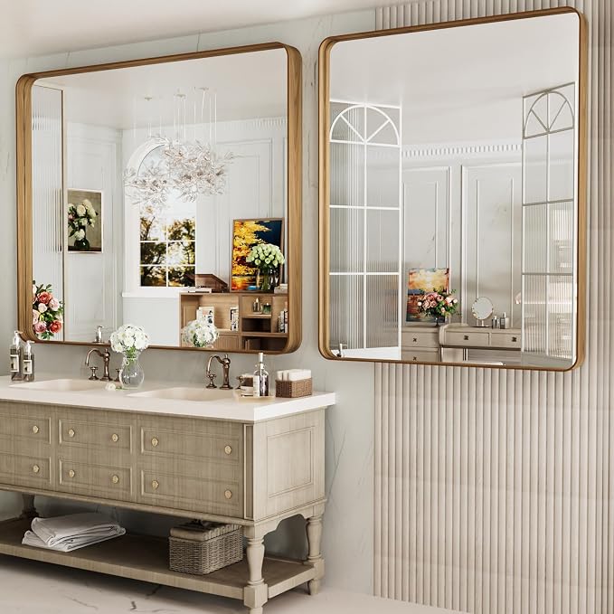 LOAAO 48X40 Inch Bathroom Mirror - Image 4