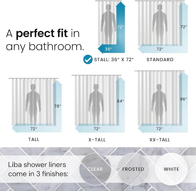 LiBa Bathroom Shower Curtain - Image 2