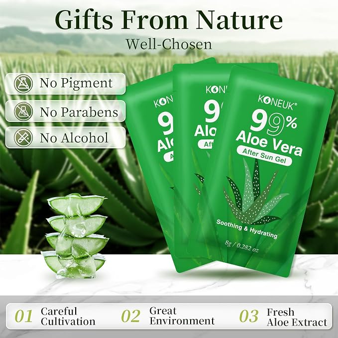 200 Pack Bulk Aloe Vera Gel, 99% Pure Aloe Vera Gel - Image 2