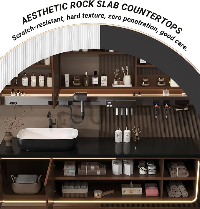 Single Sink Bathroom Vanity, Floating Modern Vanities - Image 3