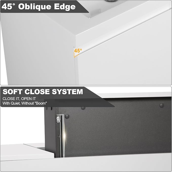 60-Inch Floating Bathroom Vanity, Modern Wall-Mounted Bathroom Storage Vanity - Image 6