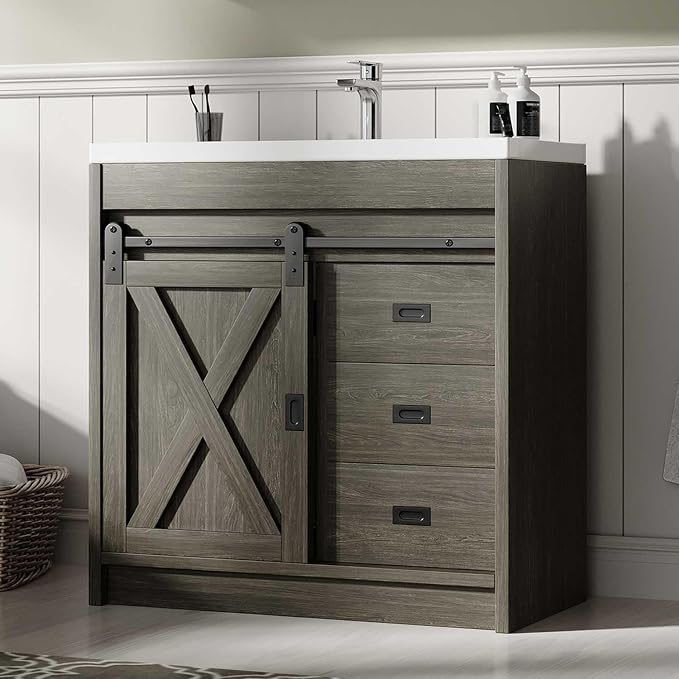 4ever2buy Farmhouse Bathroom Vanity by 4ever2buy