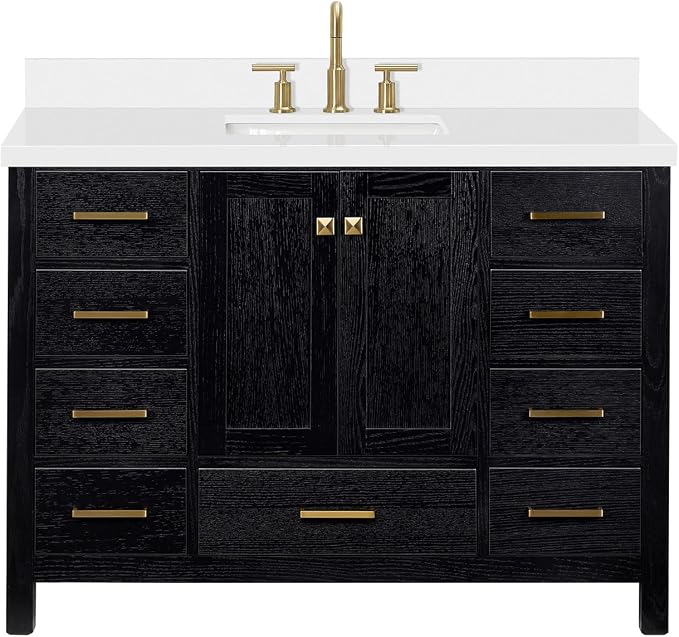 ARIEL Cambridge 49 Inch Single Rectangle Sink Bathroom Vanity - Image 11