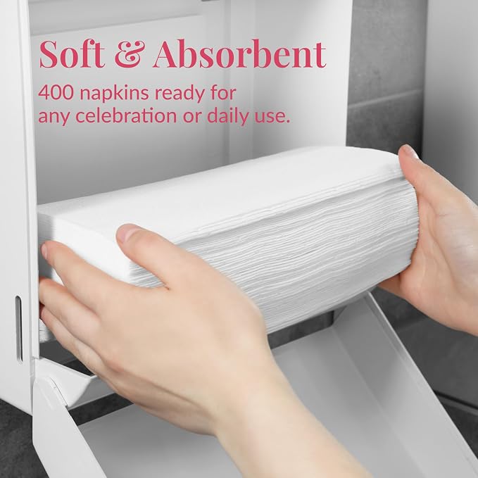 Prestee 400 Linen Feel Disposable Paper Hand Towels - Image 4