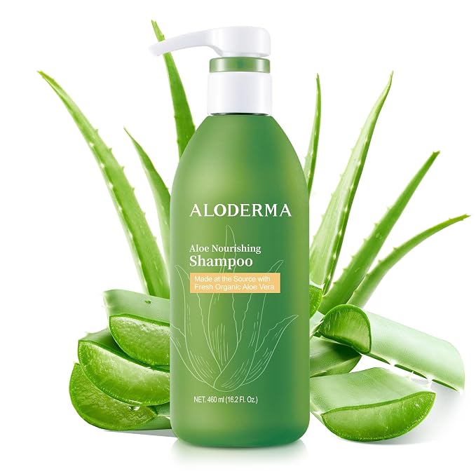Aloderma Aloe Nourishing Shampoo Featuring Fresh, Organic Aloe Vera by ALODERMA
