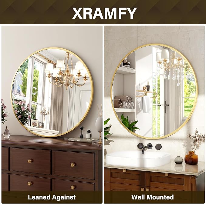 24 Inch Round Mirror - Image 7