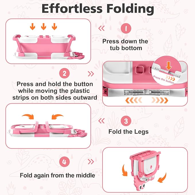 Collapsible Baby Bathtub for Newborns - Image 5