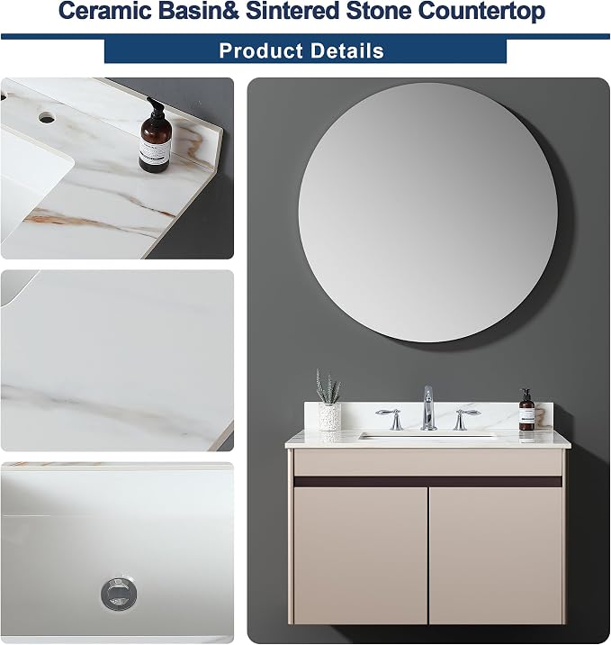 Montary 37"x 22" Bathroom Vanity Top - Image 4