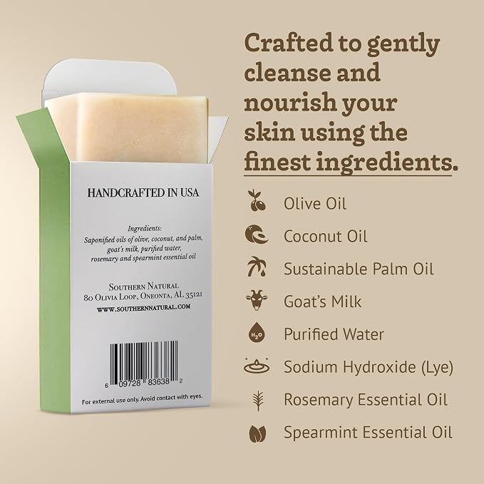Southern Natural Goat Milk Soap Bar - Image 2