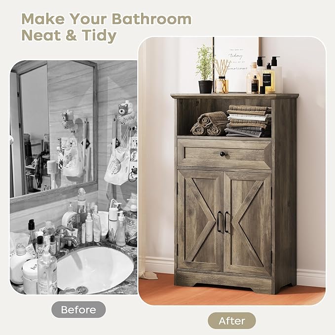 Floor Cabinet, Farmhouse Storage Cabinet - Image 4