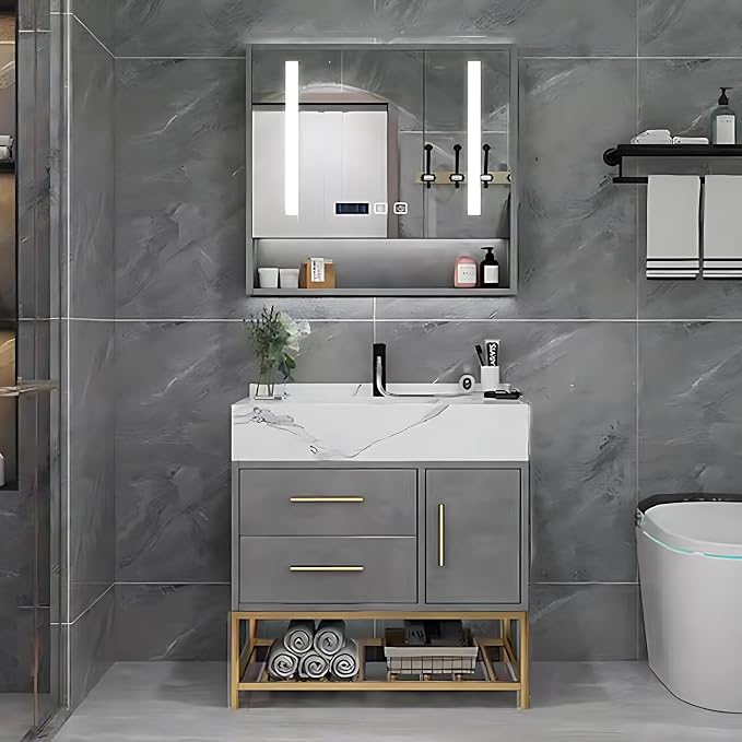 Modern 46IN Bathroom Vanity by Genpai